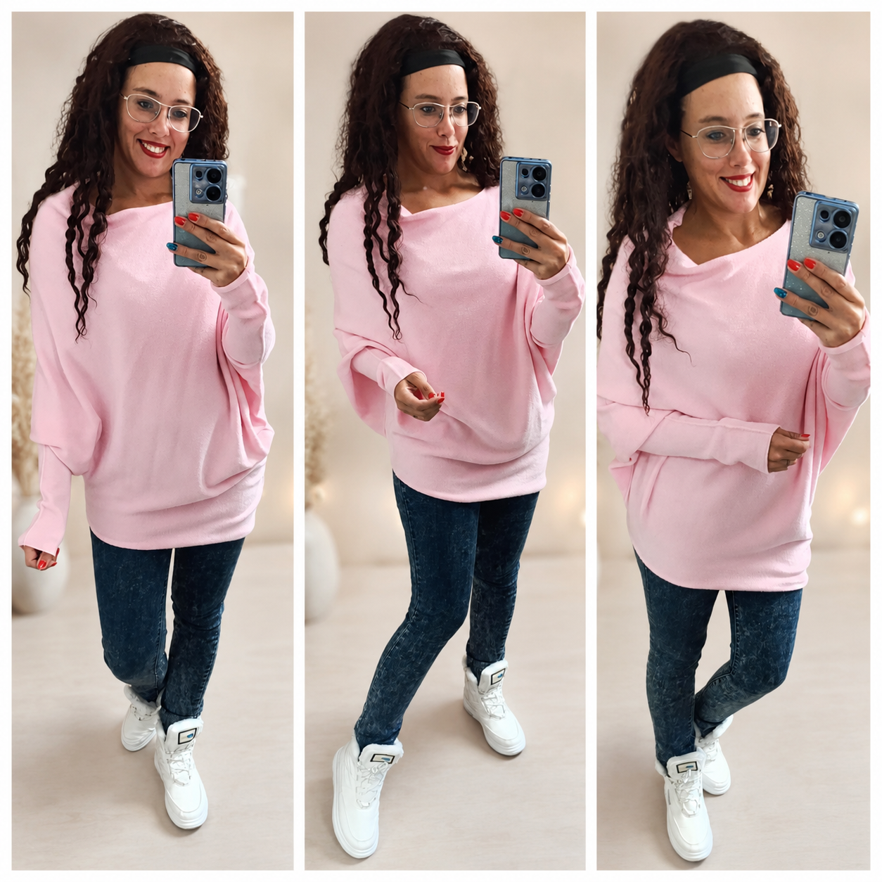 Obrázek Božský asymetrický svetr Pink
